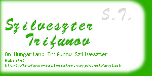 szilveszter trifunov business card